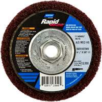 Meule abrasive non tiss&eacute;e &agrave; moyeu d&eacute;port&eacute; Rapid Blend, 4-1/2" dia., Grain 150-180, Oxyde d'aluminium Industrial Sales