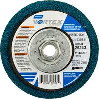 Meule abrasive non tiss&eacute;e &agrave; moyeu d&eacute;port&eacute; Vortez Rapid Blend, 4-1/2" dia., Grain 100-120, Oxyde d'aluminium Industrial Sales