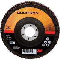 Disque &agrave; lamelles 969F Cubitron II , 5" x 7/8", Type 27, Grain 40+, C&eacute;ramique Industrial Sales