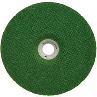 Green Corps Depressed Centre Wheel, 7" x 1/8", 7/8" Arbor, Ceramic, Type 27 Industrial Sales