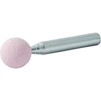 Vitrified Bond Mounted Point, B121, Aluminum Oxide, 1/2" Dia., 1/2" L, 80 Grit Industrial Sales