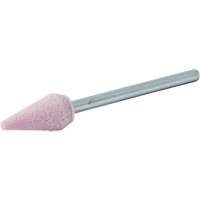 Vitrified Bond Mounted Point, B53, Aluminum Oxide, 5/16" Dia., 5/8" L, 80 Grit Industrial Sales