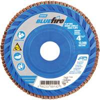 BlueFire&reg; Medium Grade Flap Disc, 4-1/2" x 7/8", Type 27, 60 Grit, Zirconia Alumina Industrial Sales