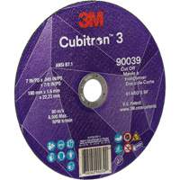 Meule &agrave; tronçonner Cubitron 3, 7" x 0,09", Arbre de 7/8", Type T27, C&eacute;ramique, 8500 Tr/min Industrial Sales