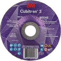 Meule &agrave; tronçonner Cubitron 3, 5" x 0,09", Arbre de 7/8", Type T27, C&eacute;ramique, 12250 Tr/min Industrial Sales