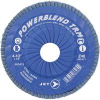 Disque &agrave; lamelles ajustables TRM Powerblend, 4-1/2" x 7/8", Type 29, Grain Z40, Zirconium Industrial Sales