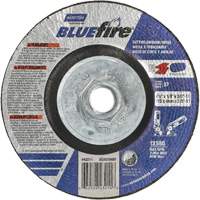 Disque de meulage et tronçonnage BlueFire, 4-1/2" x 1/8", Arbre de 5/8"-11, Type 27, Alumine de zirconium Industrial Sales