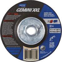Meule XXL Gemini, 4-1/2" x 1/4", Arbre 5/8"-11, Oxyde d'aluminium, Type 27 Industrial Sales
