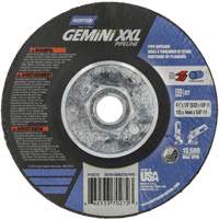 Disque combin&eacute; de meulage et tronçonnage Gemini XXL, 4-1/2" x 1/8", Arbre de 5/8"-11, Type 27, Oxyde d'aluminium Industrial Sales