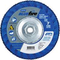 BlueFire&reg; Standard-Density Flap Disc, 7" x 5/8"-11, Type 27, P36 Grit, Zirconia Alumina Industrial Sales