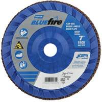 BlueFire Quick Trim Flap Disc, 7" x 7/8", Type 27, 40 Grit, Zirconia Alumina Industrial Sales