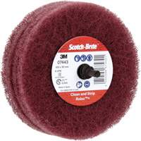 Roue de ponçage &agrave; usage g&eacute;n&eacute;ral Scotch-Brite Roloc Plus, 4" dia. Industrial Sales