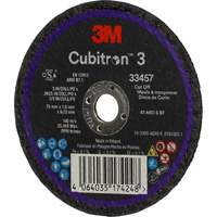 Meule &agrave; tronçonner Cubitron 3, 3" x 0,063", Arbre de 3/8", C&eacute;ramique Industrial Sales