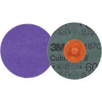 Disque en fibre Roloc Cubitron 3, 2" dia., Grain 60+, C&eacute;ramique Industrial Sales