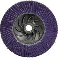 Disque &agrave; lamelles conique 1169F Cubitron 3 &agrave; changement rapide, 4-1/2" x 5/8"-11, Type T29, Grain 80+, C&eacute;ramique Industrial Sales