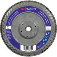 Disque &agrave; lamelles plate 1169F Cubitron 3 &agrave; changement rapide, 6" x 5/8"-11, Type T27, Grain 80+, C&eacute;ramique Industrial Sales