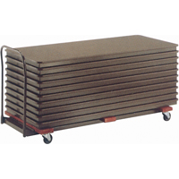 Flat Stacking Table Caddies, 97.5" W x 31.25" D x 36.25" H Industrial Sales