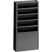 Literature Storage Racks, Stationary, 5 Slots, Steel, 9-3/4" W x 4-1/8" D x 21" H Industrial Sales