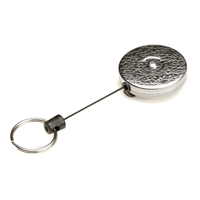 D&eacute;rouleurs autor&eacute;tractables originaux #485-HDK, Chrome, C&acirc;ble 48", Fixation Agrafe de ceinture Industrial Sales