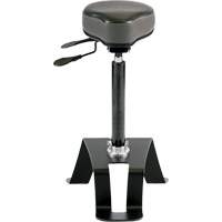TA180 Ergonomic Sit/Stand Chair, Vinyl Seat, Black Industrial Sales