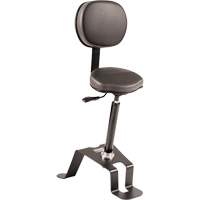 TA300 Ergonomic Sit/Stand Chair, Sit/Stand, Vinyl Seat, Black Industrial Sales