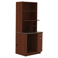Modular Cabinet, Melamine, 39" H x 36" W x 25" D, Mahogany Industrial Sales