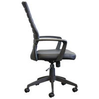 Activ A-128 Office Chair, Polyurethane, Black, 275 lbs. Capacity Industrial Sales
