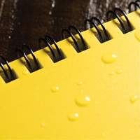 Carnet de notes de poche &agrave; spirale lat&eacute;rale, Couverture souple, Jaune, 64 Pages, 4-5/8" , 7"  Industrial Sales