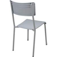 Ventura Stacking Chair, Polypropylene, 36" High, 300 lbs. Capacity, Grey Industrial Sales