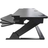 Goya Sit-Stand Workstation, Desktop Unit, 20" H x 42" W x 16" D, Black Industrial Sales