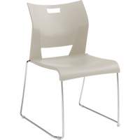 Duet Armless Training Chair, Plastic, 33-1/4" High, 350 lbs. Capacity, White Industrial Sales