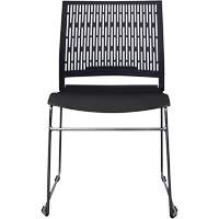 Activ Series Stacking Chairs, Polypropylene, 32-3/8" High, 275 lbs. Capacity, Black Industrial Sales
