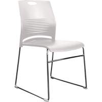 Activ Series Stacking Chairs, Plastic, 23" High, 275 lbs. Capacity, White Industrial Sales
