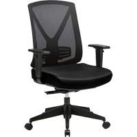 Activ Series Premium Synchro-Tilt Adjustable Chair, Fabric/Mesh, Black, 275 lbs. Capacity Industrial Sales