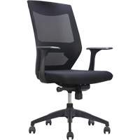 Activ Series Synchro-Tilt Office Chair, Fabric/Mesh, Black, 275 lbs. Capacity Industrial Sales