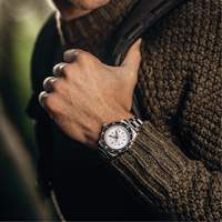 Grande montre automatique de plong&eacute;e &eacute;dition arctique GSAR avec bracelet en acier inoxydable, Num&eacute;rique, &agrave; piles, 41 mm, Argent Industrial Sales