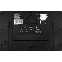 Horloge murale &agrave; r&eacute;glage et ajustement automatiques avec support, Num&eacute;rique, &agrave; piles, Noir Industrial Sales