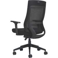 Chaise &agrave; dossier moyen avec m&eacute;canisme &agrave; basculement synchronis&eacute; &agrave; d&eacute;tection de poids , Mailles, Noir Industrial Sales