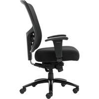 Chaise &agrave; dossier haut avec m&eacute;canisme &agrave; basculement synchronis&eacute; robuste Raven 400, Mailles, Noir, Capacit&eacute; 400 lb Industrial Sales