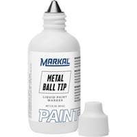 Marqueur Paint-Riter avec pointe en bille m&eacute;tallique, Liquide, Blanc Industrial Sales
