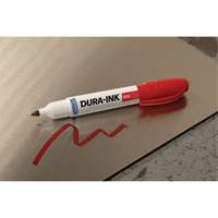 Marqueur Dura-Ink no 55, Rouge, Pointe Ciseau Industrial Sales