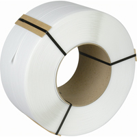 Strapping, Polypropylene, 3/8" W x 12900' L, White, Machine Grade Industrial Sales