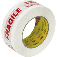 Scotch&reg; 3771 Box Sealing Tape with Message, Hot Melt Adhesive, 2 mils, 48 mm (1-22/25") x 100 m (328') Industrial Sales