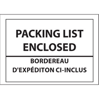 Packing List Envelopes, 4" L x 5" W, Backloading Style Industrial Sales