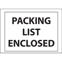 Packing List Envelopes, 4" L x 5" W, Backloading Style Industrial Sales