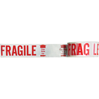 Bilingual Printed Tape – Fragile This Side Up , Red on White Industrial Sales