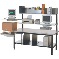 Packaging Workbench, 83" W x 33" D x 36" H, Laminate Industrial Sales
