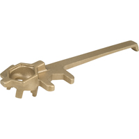 Cl&eacute;s &agrave; obturateur de luxe, Ouverture de 1-1/4", Poign&eacute;e 9", Alliage de laiton anti&eacute;tincelles Industrial Sales