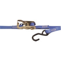 Heavy-Duty Utility Straps, S-Hook, 1" W x 15' L, 500 lbs. (230 kg) Working Load Limit Industrial Sales