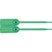Gemini&reg; Tote Seals, 7-1/4", Plastic, Pull-Through Industrial Sales